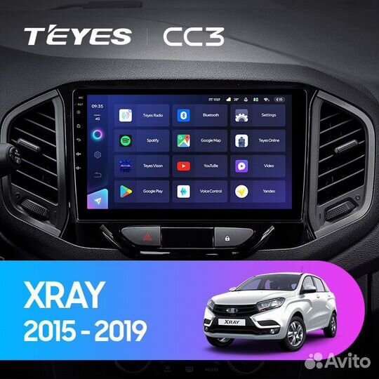 Штатная магнитола Teyes CC3 4/32 LADA Xray (2015-2