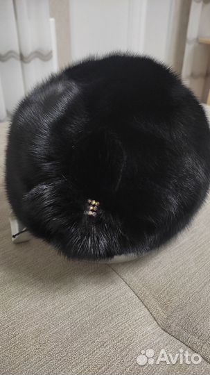 Шапка норковая женская черная