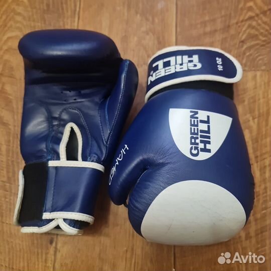 Боксерские перчатки 10 oz green hill