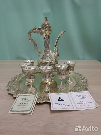 Набор сервировочный «Роскошь. Серебро»