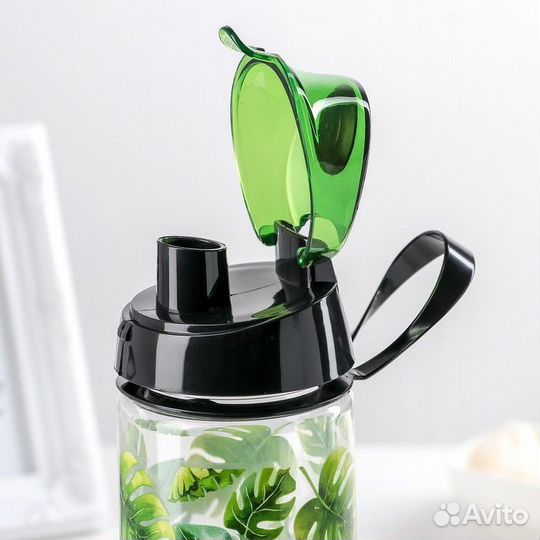 Бутылка для воды пластиковая «Папоротник», 750 мл