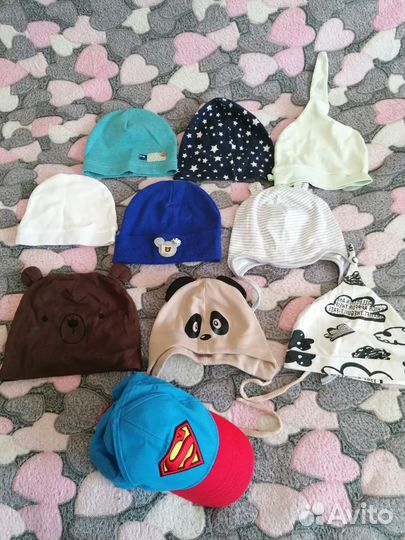 Шапки детские для мальчиков пакетом
