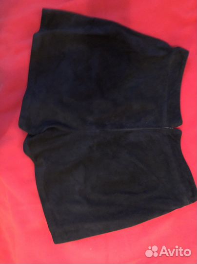 Шорты замшевые темно синие 44размер