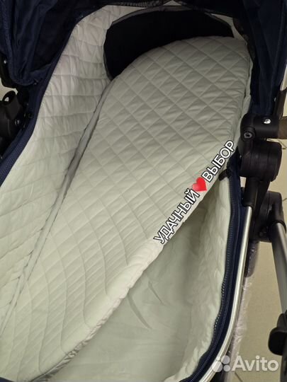 Новая коляска 3в1 Luxmom A6 (синий)