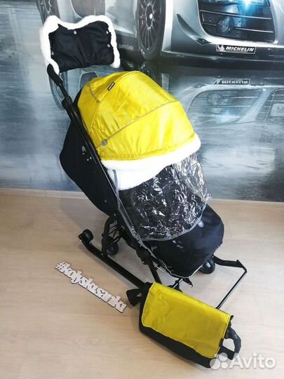 Коляска санки новые Ника