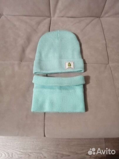 Комплект шапка и снуд для девочки