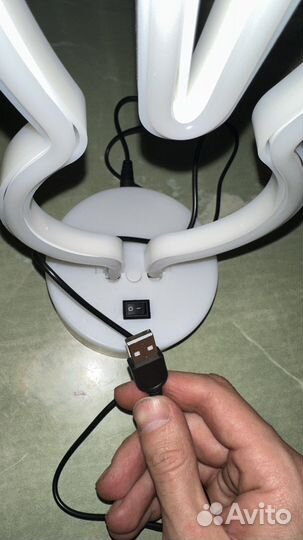 Неоновый светильник Зайчик