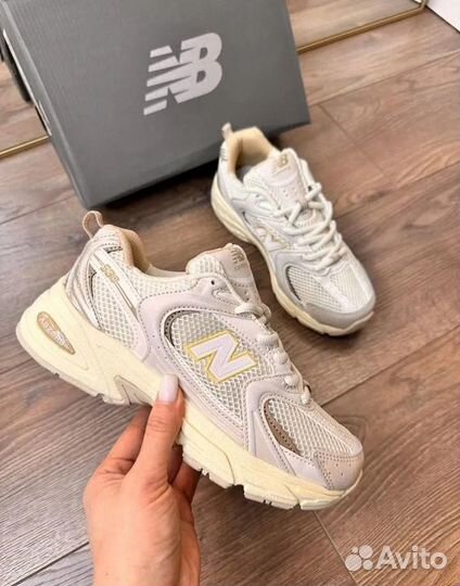 Кроссовки new balance 530 бежевые 36/41