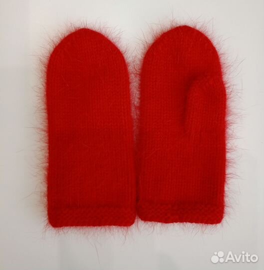 Варежки из пуха норки