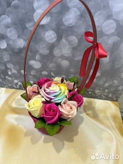 Мыльные букеты из роз