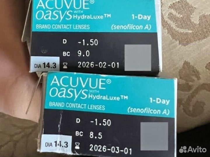 Линзы контактные acuvue oasys 1 day with HydraLuxe