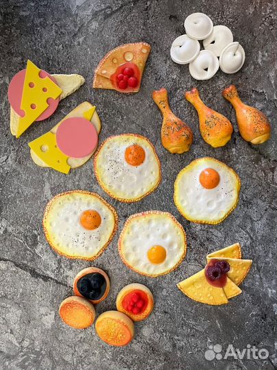 Игрушечная еда из полимерной глины