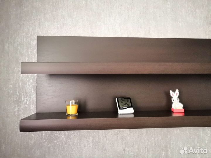 Полка настенная навесная деревянная