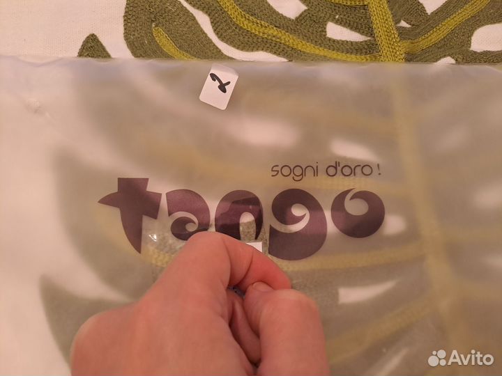 Наволочка. Новая. 44/44.Хлопок/лён/вышивка