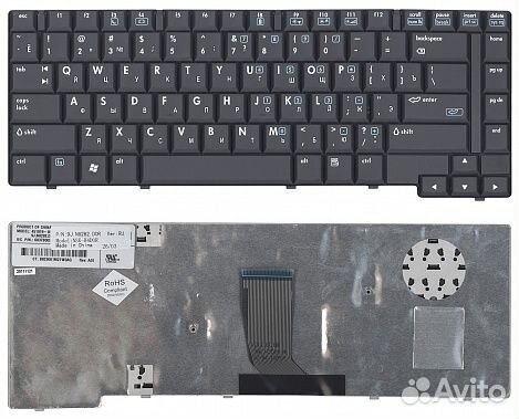 Клавиатура для ноутбука HP Compaq 8510p, 8510w чер