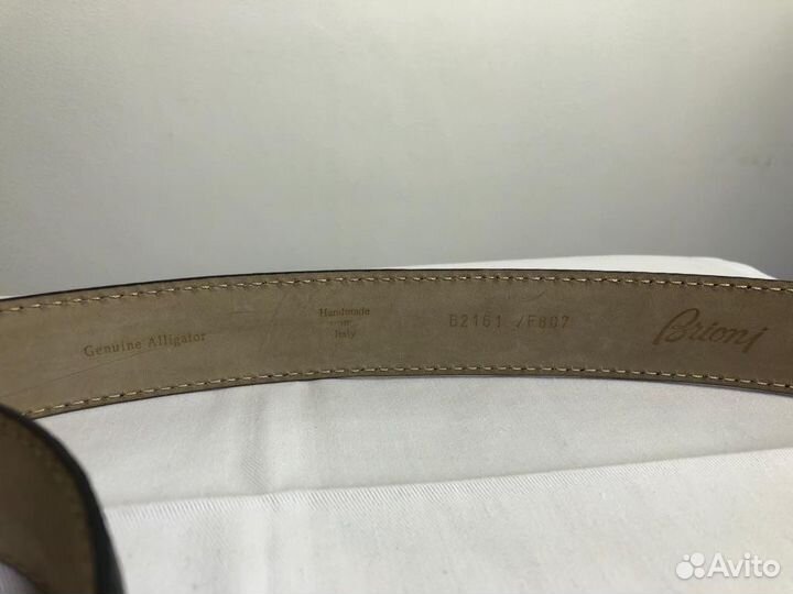 Brioni ремень мужской аллигатор 110