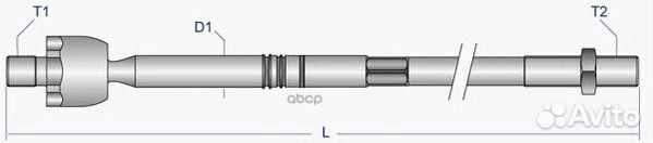 Тяга рулевая L,R, без наконечника reax0858 Moog