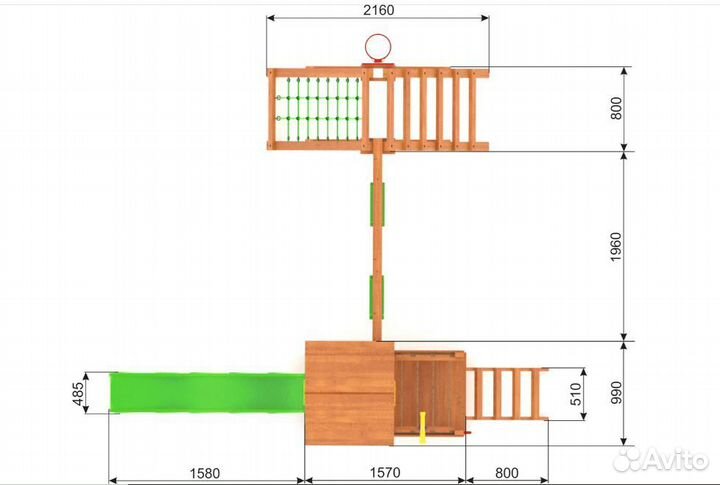 Детская площадка Детская спортивная площадка W8
