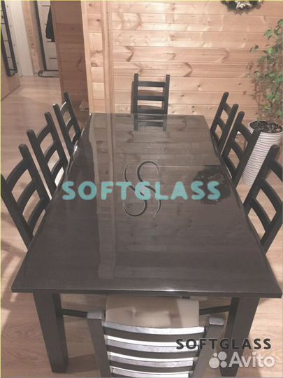 Гибкое/мягкое стекло, силиконовая скатерть