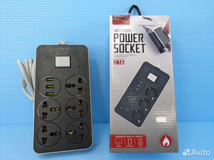 Удлинитель Power Socket 3 usb порта