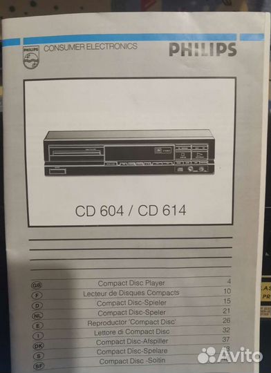 Philips type CD604/00bmade IN belgium