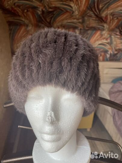 Шапка норковая женская
