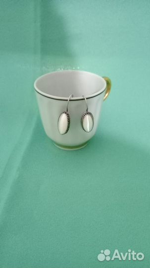 Серьги мельхиор СССР