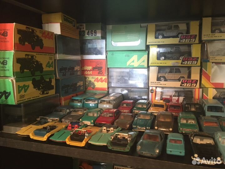 Машинки времён СССР 1/43