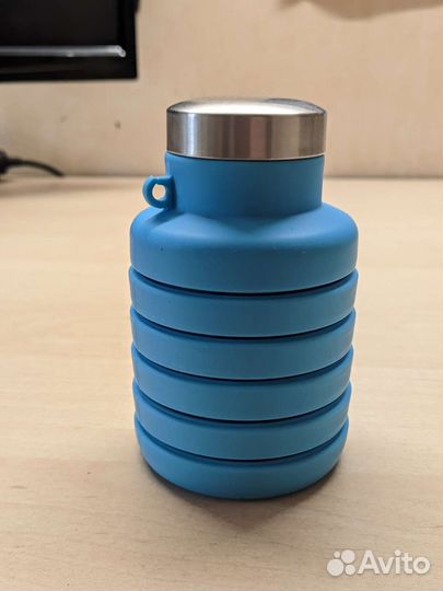 Бутылочка для воды силиконовая