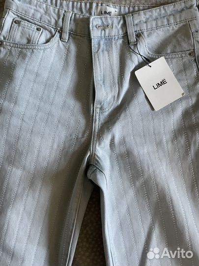 Джинсы lime со стразами