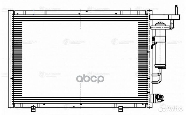 Радиатор кондиц. ford EcoSport 14 /Fiesta 12