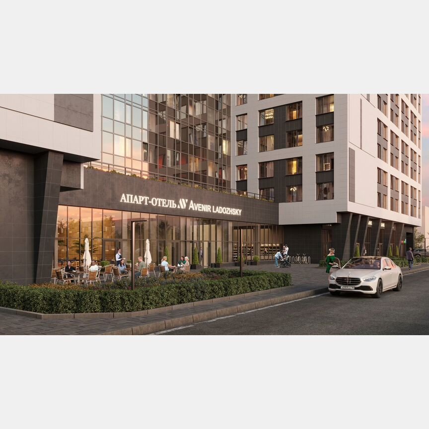 Апартаменты-студия, 43,3 м², 7/14 эт.