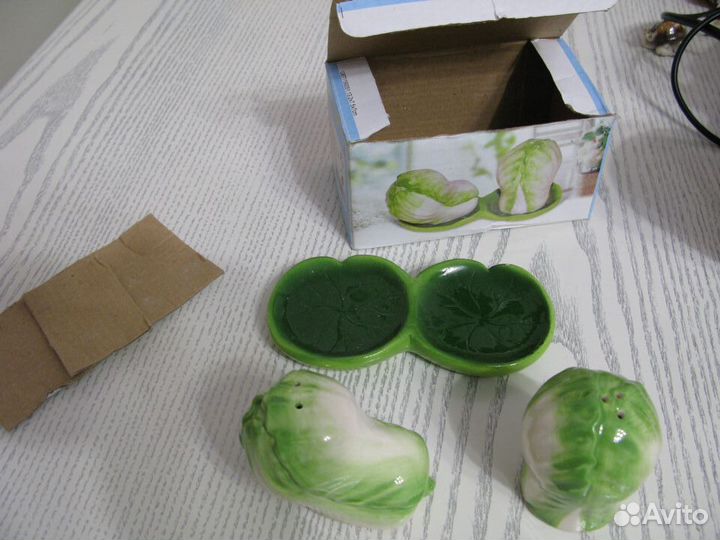 Новый набор для соли и перца, керамический