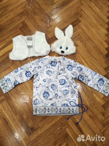 Карнавальный костюм зайчика размер 122-128