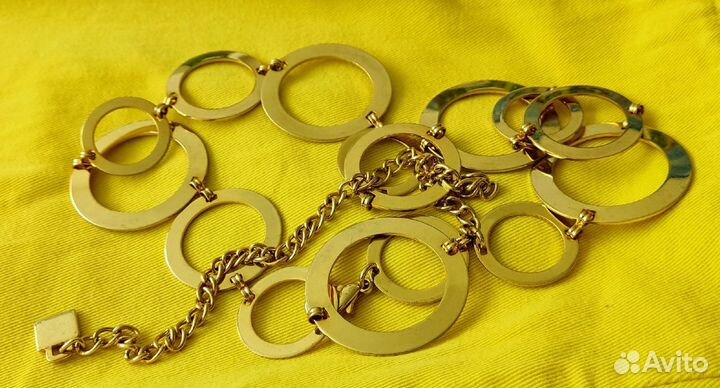 Женский металлический пояс