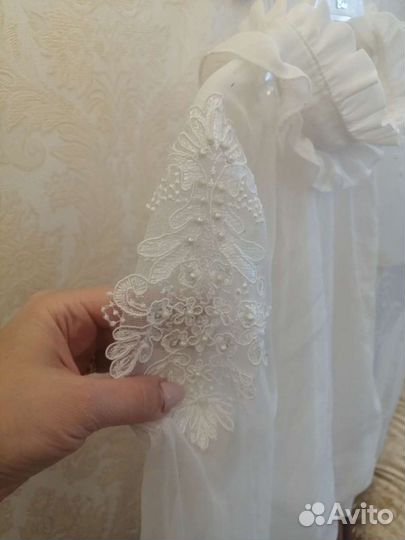 Блузка белая рост 158 см