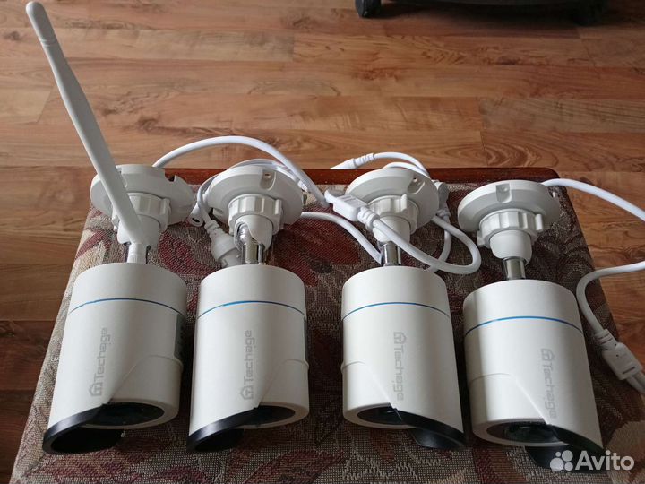 Комплект видеонаблюдения Wi-fi Techage 4cam3mp+1tb