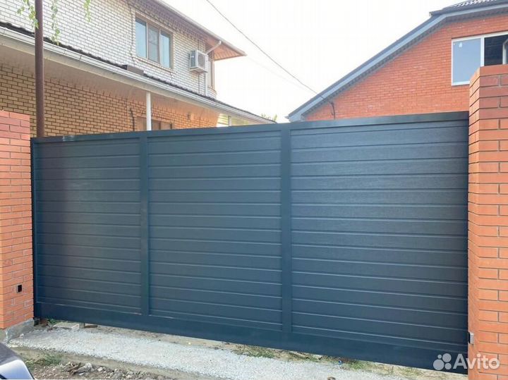 Откатные ворота под ключ