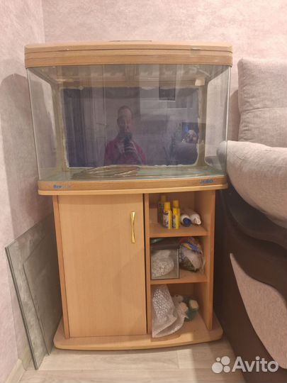 Аквариум с тумбой и внешним фильтром