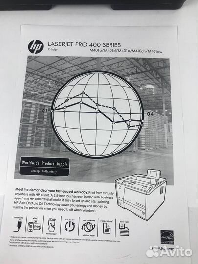 Принтер лазерный HP LJ Pro 400 M401dn Lan \ дупл