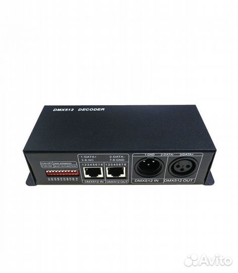 DMX 512 декодер 8Ах4 канала (rgbw)