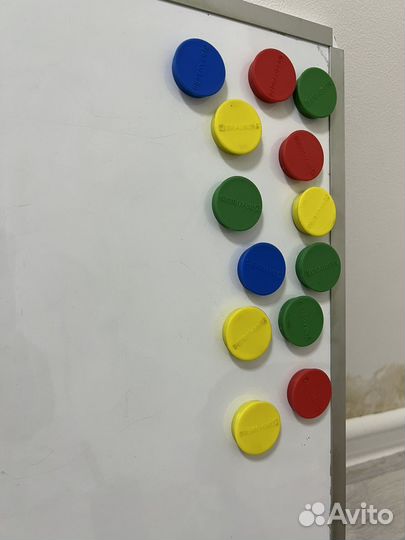 Магнитно маркерная доска бу + магниты и маркеры