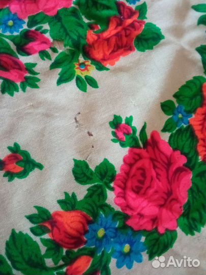 Шаль платок павловопосадская СССР