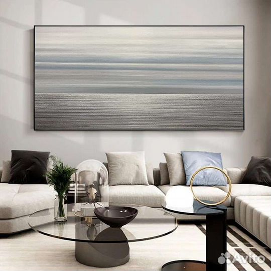 Картина маслом абстрактный океан