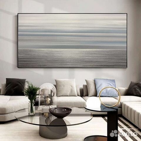 Картина маслом абстрактный океан