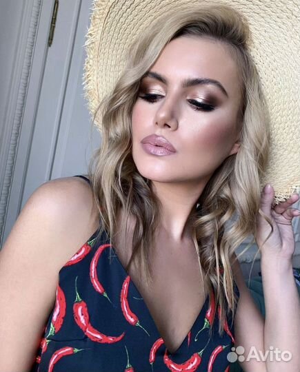 Макияж+локоны