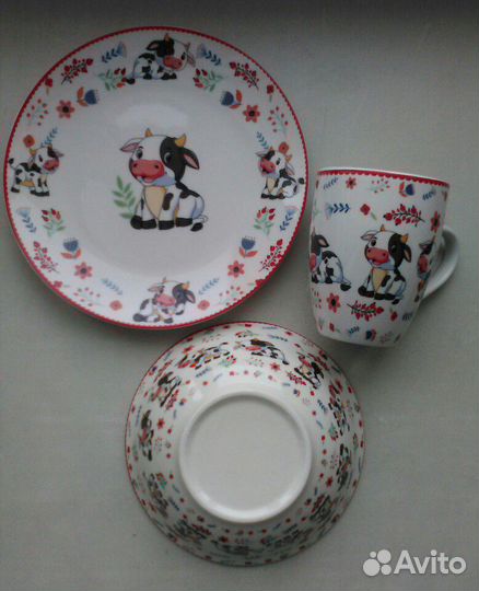 Набор посуды Бычки