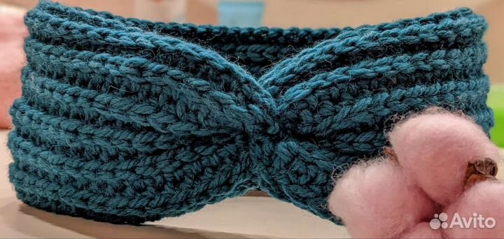 Вязаная повязка на голову