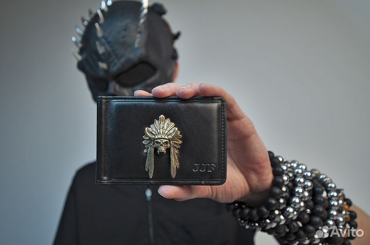 Зажим для денег с черепом. Ручная работа