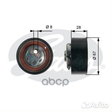 Ролик Chery A1/Fora/Jaggi/Tiggo V-1.6 PB-1332;B